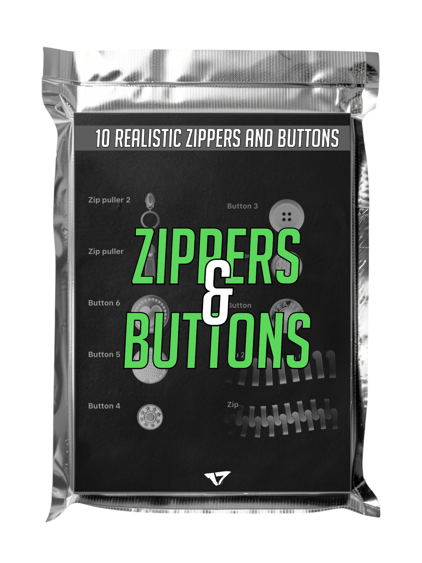 ZIPPERS AND BUTTONS
